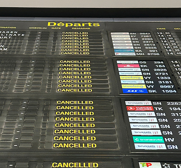 Belgii ochromila generální stávka. Narušila veřejnou dopravu i provoz na letištích