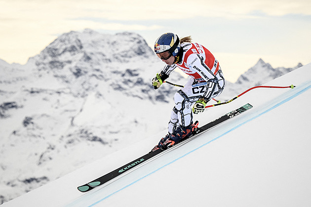 Ledecké se skvěle povedl druhý trénink ve Svatém Mořici. Gisinová měla těžký pád