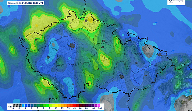 Silvestr a Nový rok se sněhovými přeháňkami, na horách napadne až 15 centimetrů