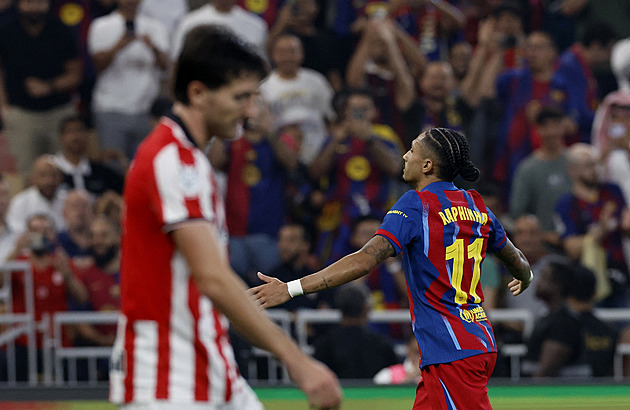 Bilbao si do Saúdské Arábie přiletělo pro debakl. Barcelona prožila snovou půli