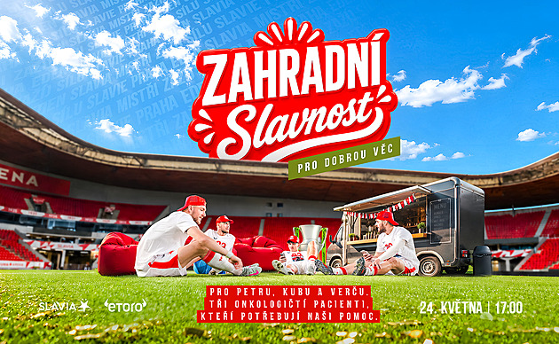 Jaká bude oslava titulu Slavie? Zahradní slavnost v Edenu pro dobrou věc